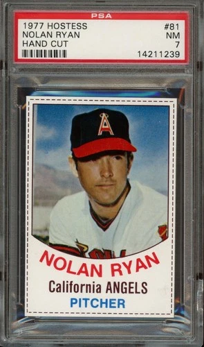 1977 Hostess #81 Nolan Ryan Hand Cut *PSA 7 (NM) *California Angels *HOF