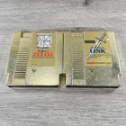The Legend of Zelda 1 & 2 Adventure of Link (Nintendo NES, 1987)  2 Game Lot