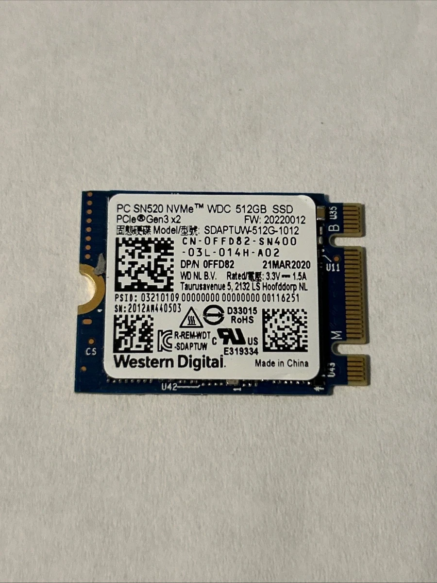 Western Digital M.2 Interface 512 GB Solid State Drives for sale