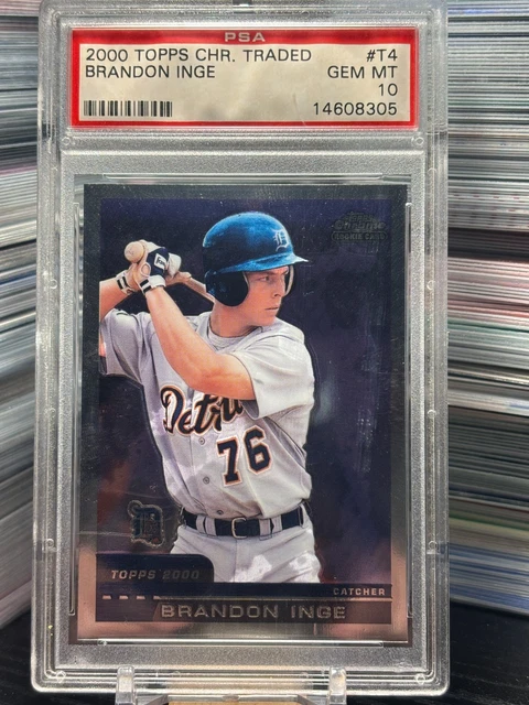 Brandon Inge 2000 Topps Chrome Rookie Card RC PSA 10 GEM Detroit Tigers