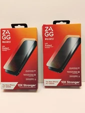 SET OF 2 ZAGG INVISIBLE SHIELD SCREEN PROTECTOR FOR I PHONE (6.1)  NIB FREE SHIP