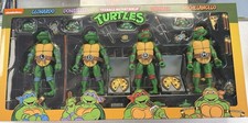 NEW NECA TMNT Teenage Mutant Ninja Turtles 4 Pack Cartoon Haulathon 1st Release