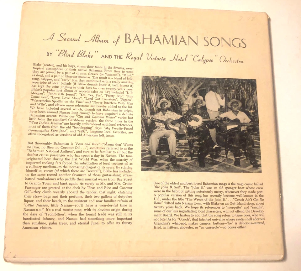 Blind Blake And His Royal Calypso Orchetra 2x 7" Record 45 & Picture Sleeve EP - Image 2 of 4