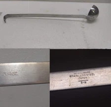 Brandware Commercial 3/4 oz Ladle Stainless Portion Spoon Buffet Server Japan