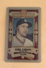 1982 PERMA GRAPHIC==GOLD==SUPER-STAR #-224 KIRK GIBSON==DETROIT TIGERS
