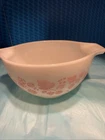 Vintage #441 Pyrex 1 1/2 Pint Pink White Gooseberry Cinderella Nesting Bowl