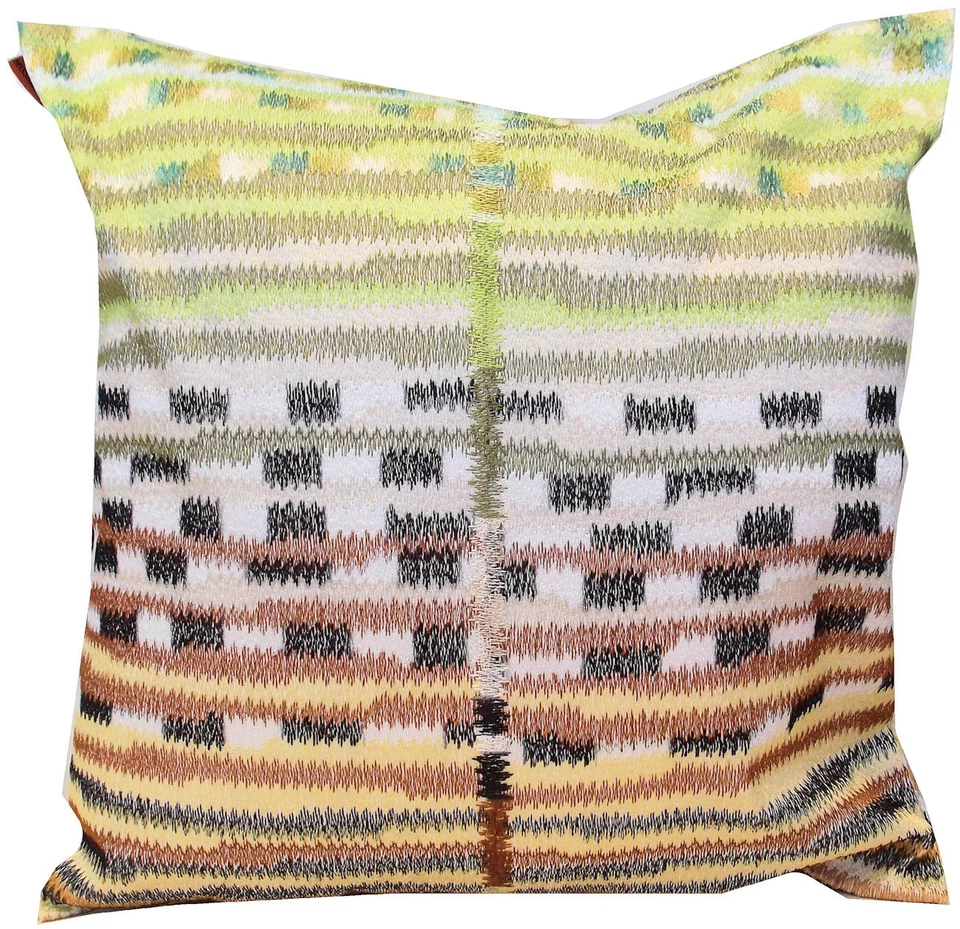 MISSONI KISSENHULLE Fallstichstricken Bestickt 100% baumwolle 40X40cm HORSON T60 - Bild 3 von 4