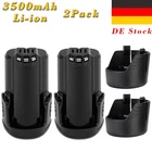 2Pcs 10,8V 3,5Ah Al litio Batteria Per Bosch BAT412 D-70745 BAT413 GSR 10,8 V-LI