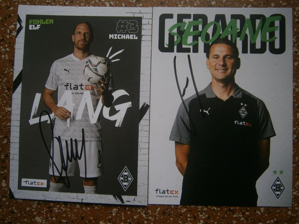 Fußball - unterschriebene Bildautogramme - Gerardo Seoane + Michael Lang - Bild 1 von 1