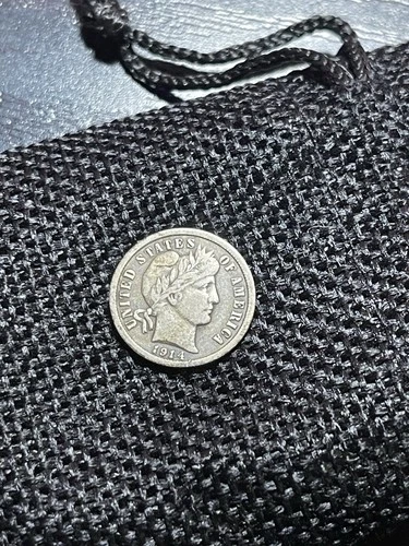 1914-D Barber Dime VG+