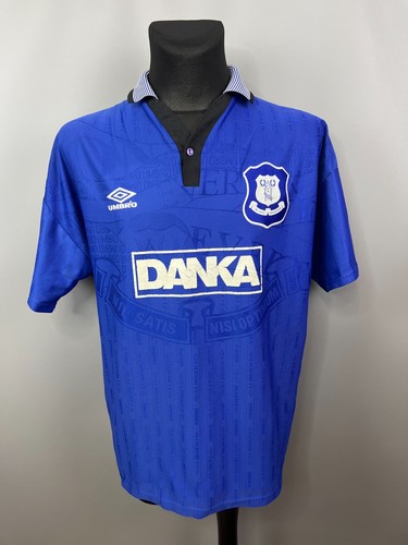 Maillot Domicile Everton 1995/1997 Umbro - Taille XL, Neuf, Manches Courtes