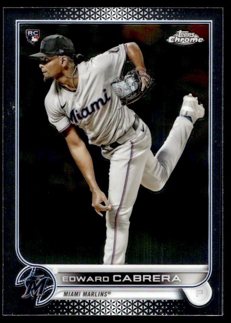 2022 Topps Chrome Edward Cabrera Rookie G18 Miami Marlins #64