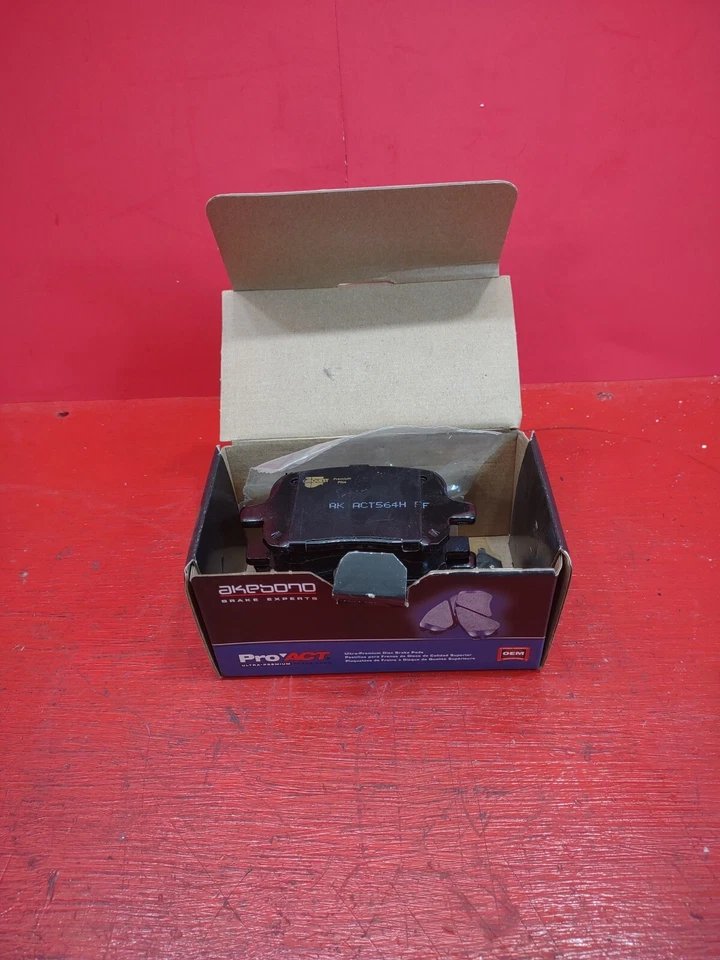 Pastillas de freno delanteras OEM Akebono Pro-ACT707 para Toyota Avalon 1997-2004, Lexus ES300 Foto 3 de 4
