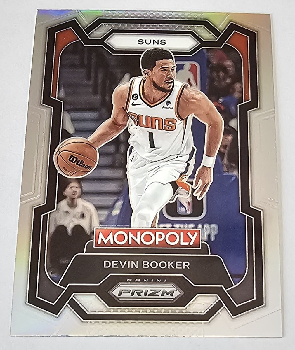 2023-24 Panini Monopoly Prizm Card Devin Booker Silver Prizm 72