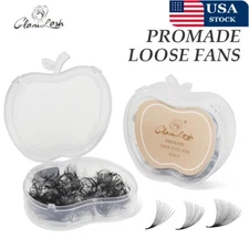 GLAMLASH Loose Pointy Base Lash Single Length Premade Volume Fans Eyelash Makeup