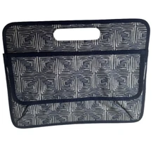 THIRTY-ONE 10x10.5 DOUBLE DUTY CADDY Storage+Organization Navy Herringbone  3040