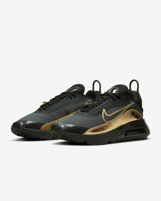 BRAND NEW AUTHENTIC NIKE AIR MAX 2090 Black Metallic Gold DC2191 001 Mens  size | eBay