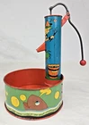 Vintage Tin Lithographed Ohio Art Simple Simon Water Pump Made In USA Excellent