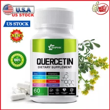 Quercetin 1000 mg with Bromelain & Zinc - Natural Immune Support Supplement 60pc