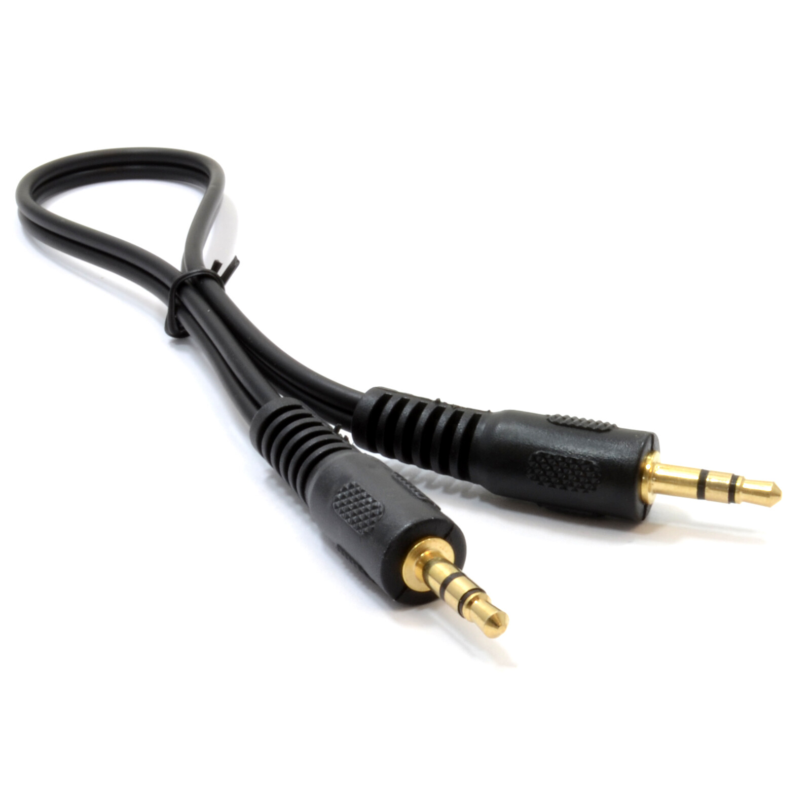 0.25m 25cm  3.5mm Stereo Jack to Jack Audio Cable Short AUX Lead - In Car