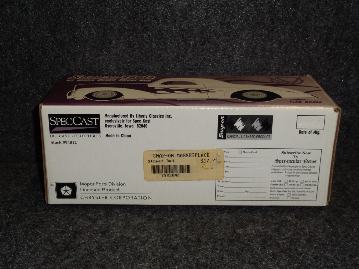 SNAP-ON TOOLS 1941 WILLYS COUPE STREET ROD LIBERTY CLASSICS