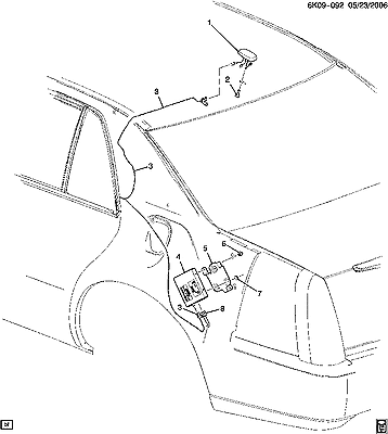 2006-2008 Lucerne DTS Antenna Base Roof Mount OnStar GPS New 2nd Design 15871588 - Photo 6/6