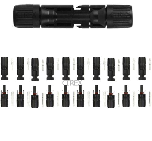5/10/20 Pairs Solar Panel 30A Line Plug Socket Connectors Male & Female Pv IP67 - Foto 14 di 16