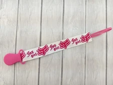 Fox Pacifier Clip Holder Pacifier  Ribbon Baby Gift Stocking Stuffer Motorcycle