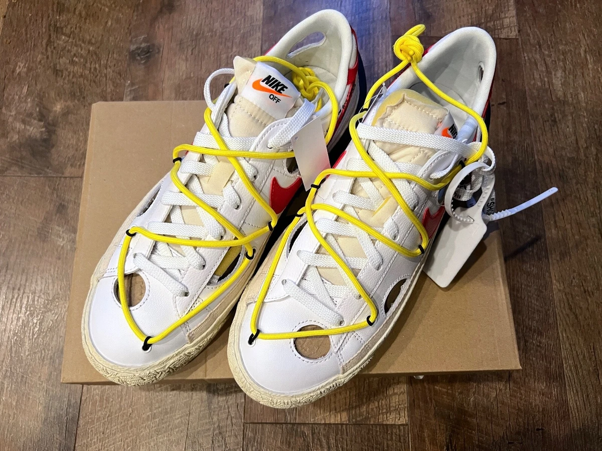 Off-White Nike Blazer Low White Yellow Red Release Info