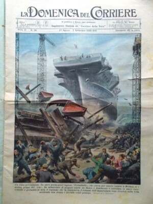 La Domenica del Corriere 2 September 1939 Almeno Exodus Poland Formidable Weights