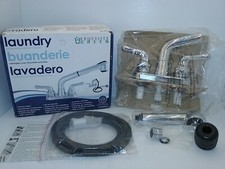 EXQUISITE GREEN 952 52445CP LDR LAUNDRY FAUCET, PULL OUT SPOUT CHROME FINISH NIB