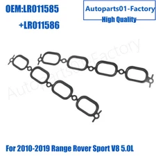 1Pair Left+Right Intake Manifold Gasket for 2010-2019 Range Rover Sport V8 5.0L