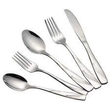 30 Pieces Stainless Steel Flatware Cutlery Silverware Service for 6