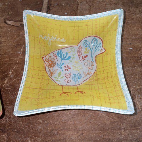 PRIMA DESIGNS Juego de 4 Tazones Decorativos Platos 5 Pulgadas Conejo y Pollo de Pascua - Imagen 5 de 7