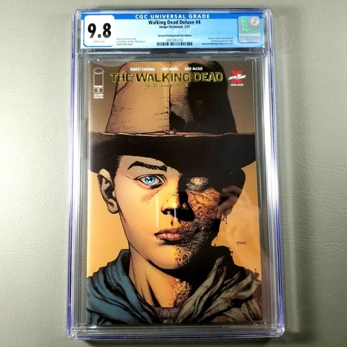 Walking Dead Deluxe #4 2nd Print Gold Foil Ed Comics Vault Live Excl CGC 9.8