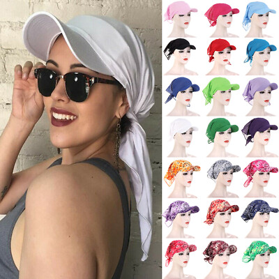 Damen Haarausfall Schal Krebs Chemo Kappe Muslimisch Turban Hut Kopftuch Kopf DE