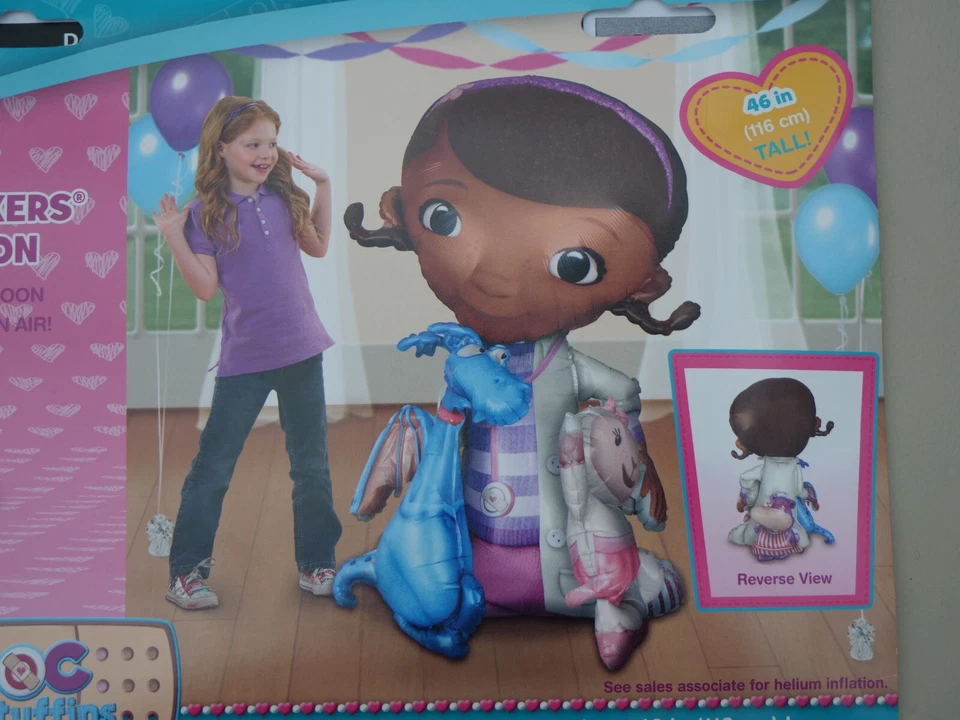 Globo de aluminio Doc McStuffins Giant Air Walker Disney 46 en ALTO Helio o Aire Foto 4 de 4