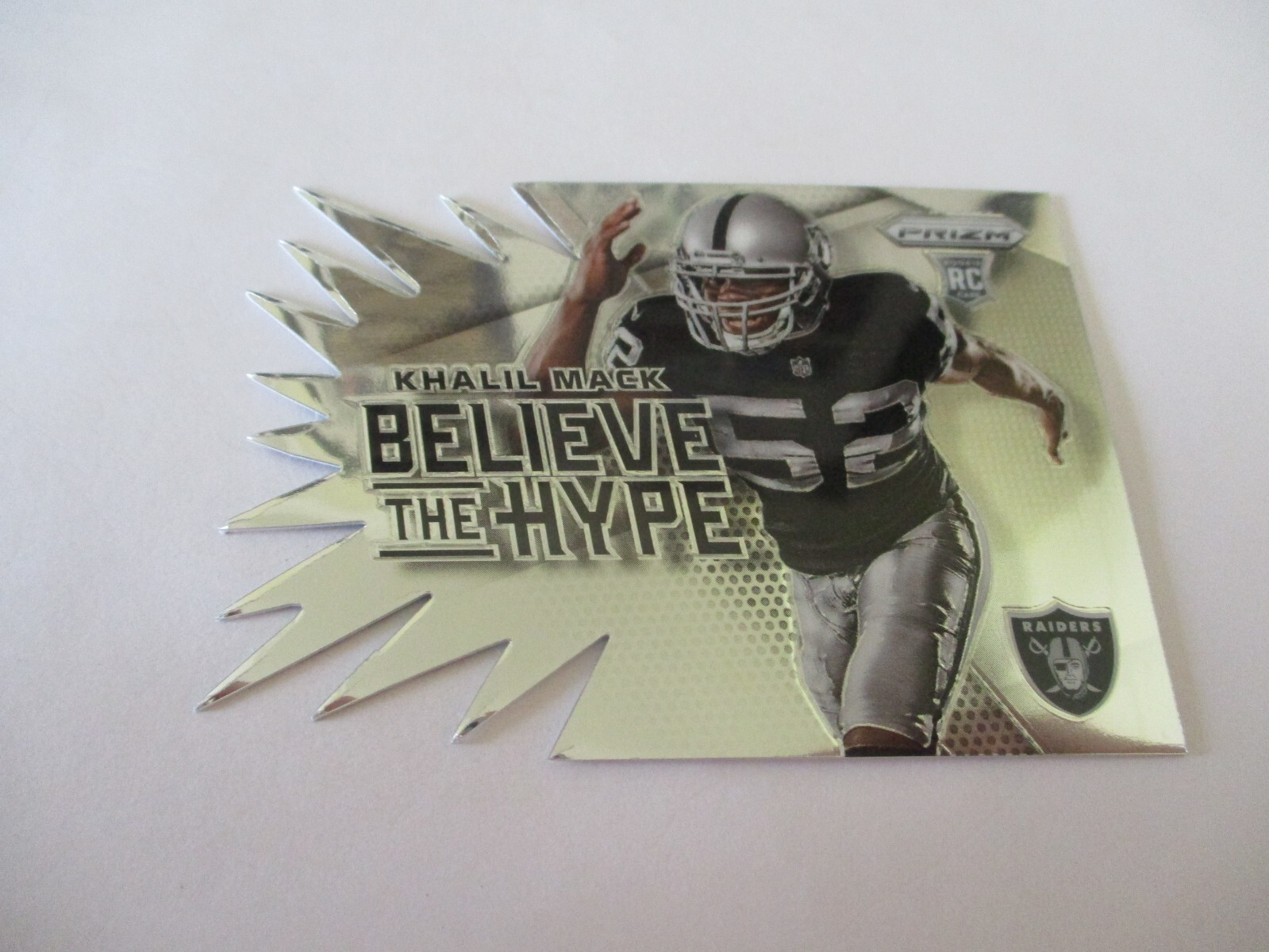 2014 Prizm Believe the Hype Die Cut Rookie Khalil Mack Card #BH10