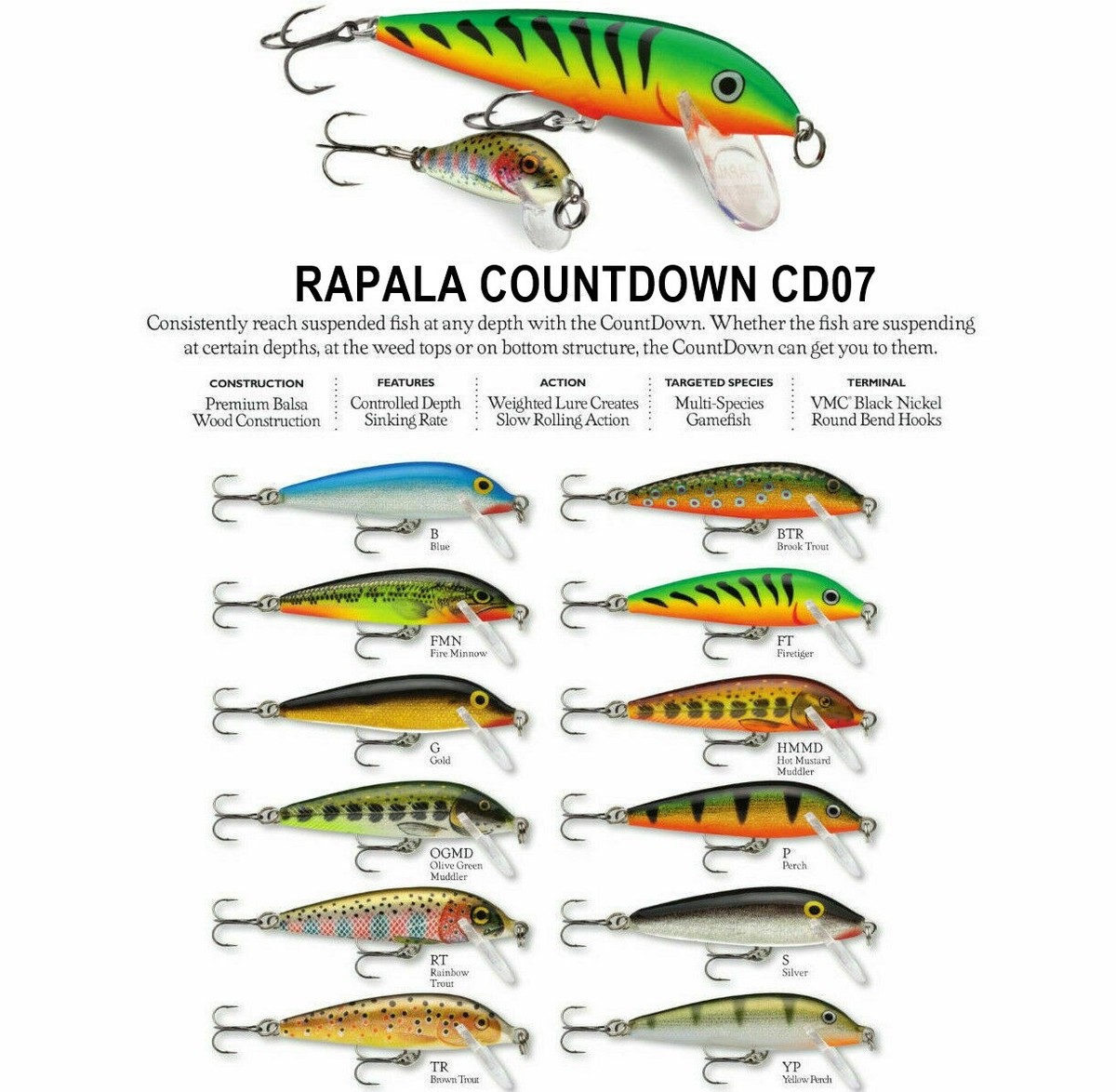 Rapala CountDown Lure - Silver Rapala CountDown Lure - Silver