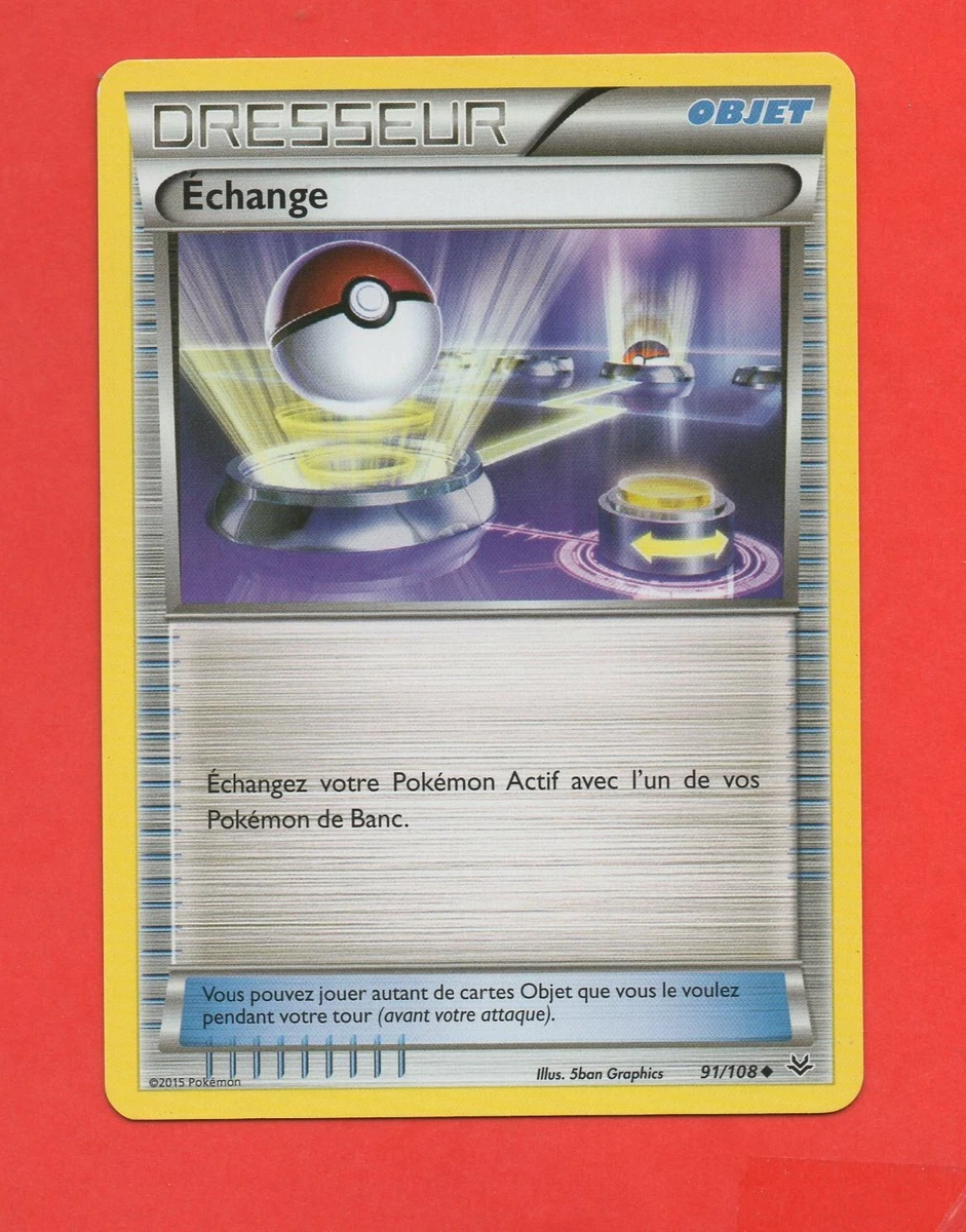 Pokémon Entrenador N° 91/108 - Intercambio (265) Tarjeta JCC