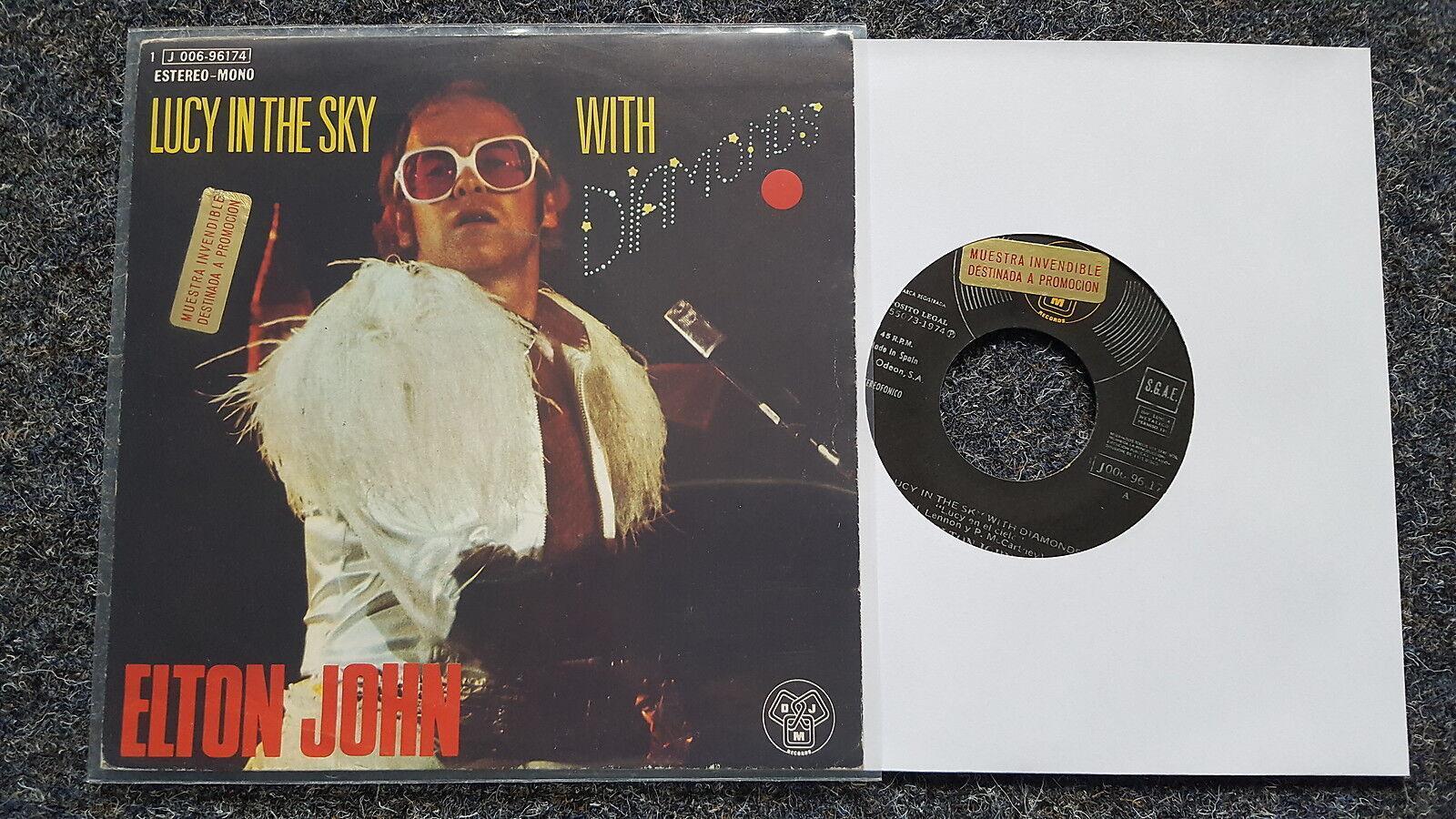 7"" Single Vinyl Elton John - Lucy in the sky with diamonds [Beatles] SPAIN PRESS