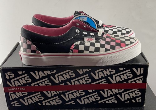 vans pink black checkered