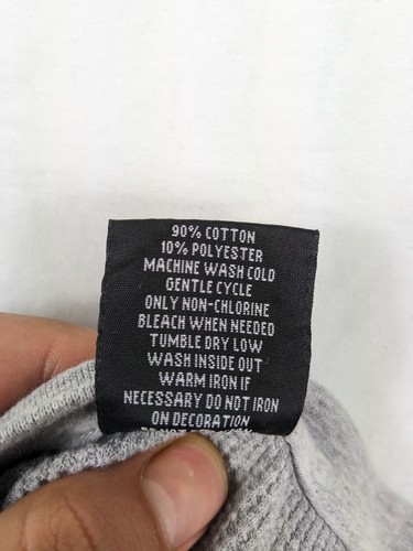 Southpole Shirt Herren XL grau Thermo Waffel Langarm Logo Spruch Y2K Grunge - Bild 4 von 7