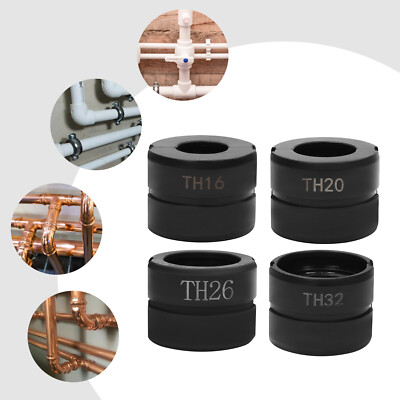 4Set* TH16/20/26/32mm Crimpeinsätze, Pressbacken für Rohr-Crimpzange Cr45 Stahl