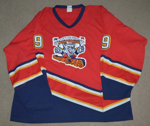 Paul Polillo Game Worn Port Huron Border Cats Authentic Jersey 2XL Autographed