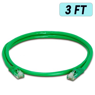 Green Cat5e Patch Cord RJ45 CAT5e Ethernet Cable Router PC MAC Internet Wire Lot