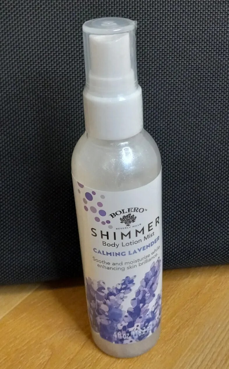 Bolero Shimmer Body Lotion Mist Calming Lavender 4 fl oz eBay