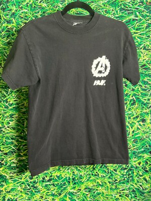 HUF x Marvel Avengers Cosmic Assemblage Black Doube sided T shirt 