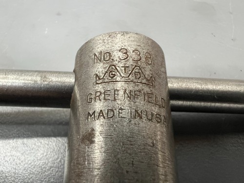 (P) GTD GREENFIELD 338 RATCHETING REVERSIBLE T HANDLE TAP WRENCH - VGC - USA - Picture 4 of 4
