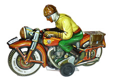 * Zabawka blaszana MOTOCYKL Patrick Tippco-Replika Made in Germany